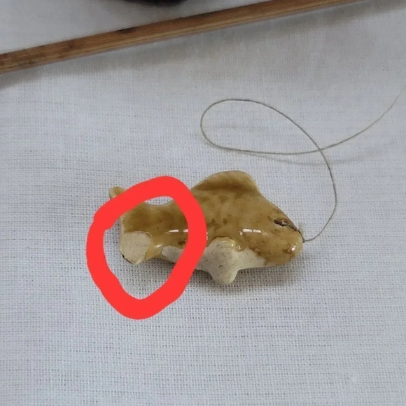 VINTAGE WANJIANG CHINA CHINESE SHIWAN MUDMAN FISHERMAN 5" FIGURINE SEE PHOTOS - Picture 8 of 16